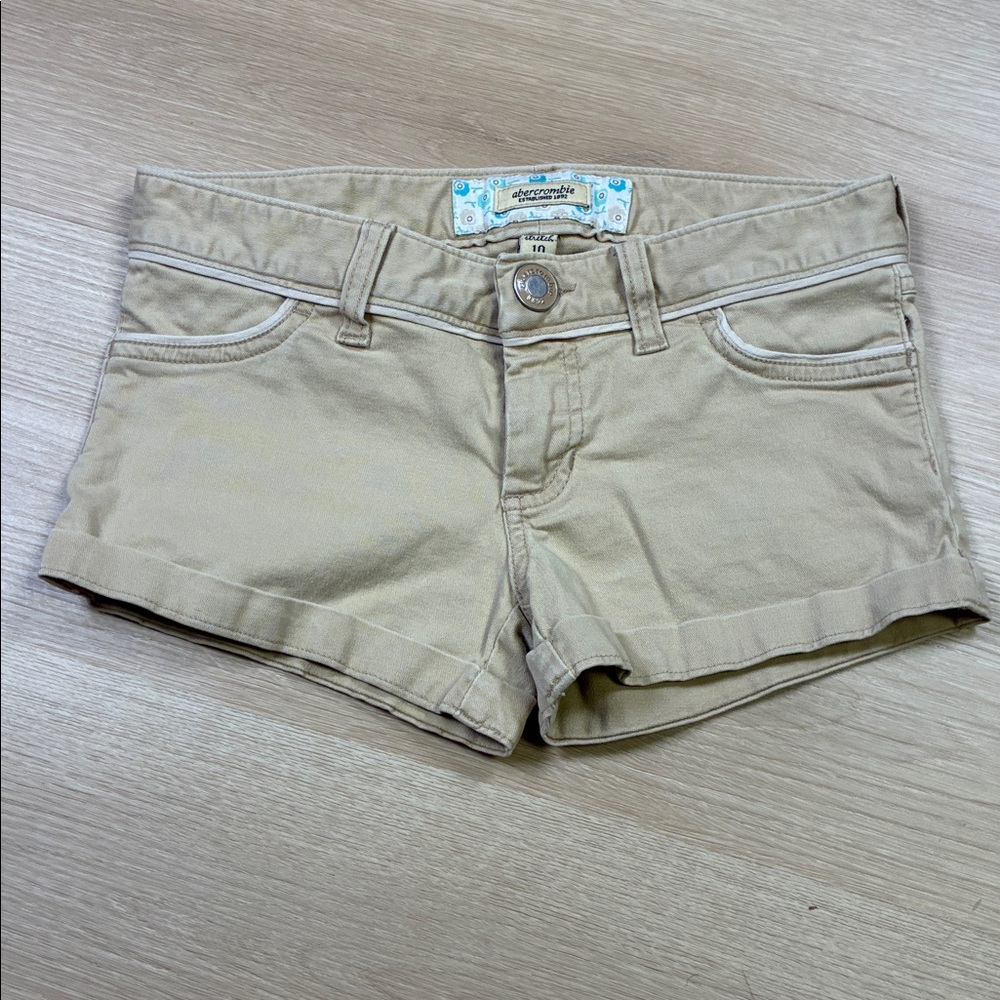 Abercrombie Kids Beige Casual Khaki Stretch Shorts